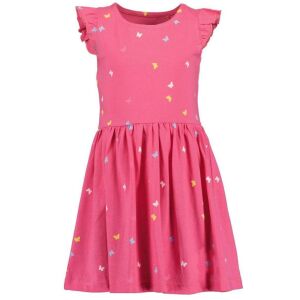 Розова лятна рокля с пеперуди за момичета Blue Seven с ръкави с волани, размер 3 години - Бебе & Малко дете