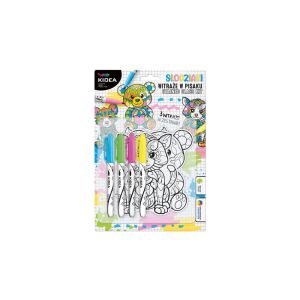 Witraże w pisaku misie KIDEA 130069204 - Derform