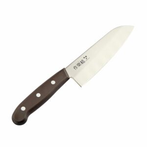 Santoku nôž Sakura Yui, 165mm, hnedá rukoväť, čepeľ z nehrdzavejúcej ocele - Kuchynské nože