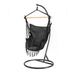 Puerto függőszék állvánnyal fekete-fekete 130077433 - Meble ogrodowe