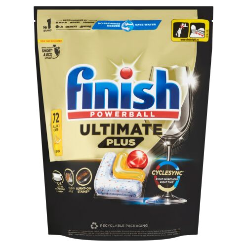 Finish Powerball Ultimate Plus All in 1 Lemon Capsule de spălat vase 72pcs 138956398