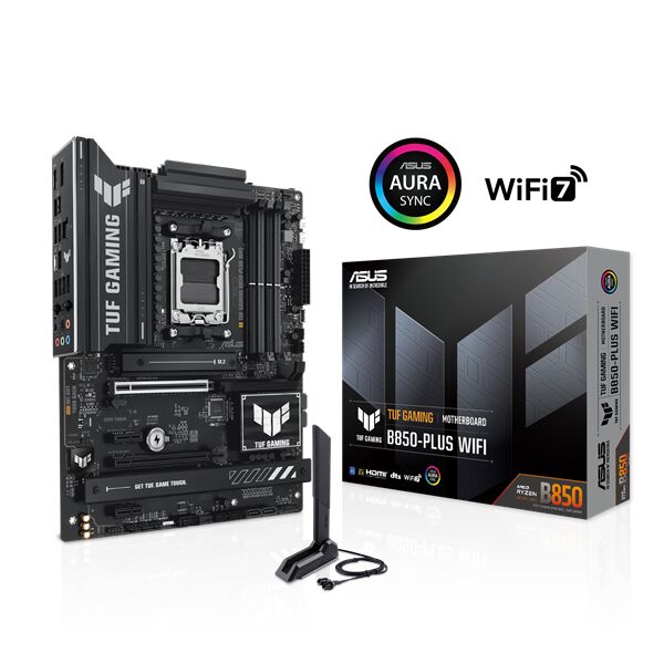 Asus Alaplap - AMD TUF GAMING B850-PLUS WIFI AM5 (B850, ATX, 4xDD...