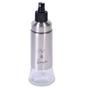 Recipient Spray Ulei, 170ml, Metal și Plastic, Transparent, Capac Negru 130107324 - Distribuitoare de ulei și oțet