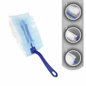 Set Pamatuf, Casa Labico, Magic Duster, 1 Mâner + 5 Rezerve, Albastru/Alb 130107528 - Portrete