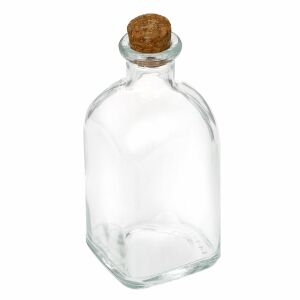 Sticlă de sticlă de 250 ml cu dop de plută, carafă decorativă mică - Ulcioare