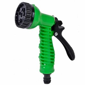 Duza de pulverizare verde și neagră pentru furtun de grădină cu 4 modele de pulverizare - Capete de stropire