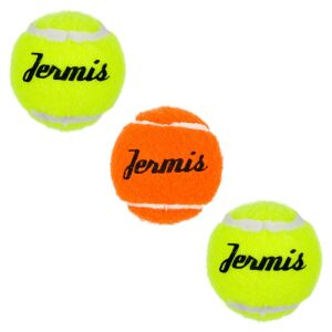 Set Mingi Tenis Jermis, 4.8cm, Multicolor, 3 Bucăți 130108910 - Tenis