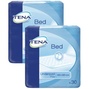 Tena Bed Secure Zone Plus Podmetači za krevet 60x60cm, 2 pakiranja po 30 komada - Proizvod za kućnu njegu