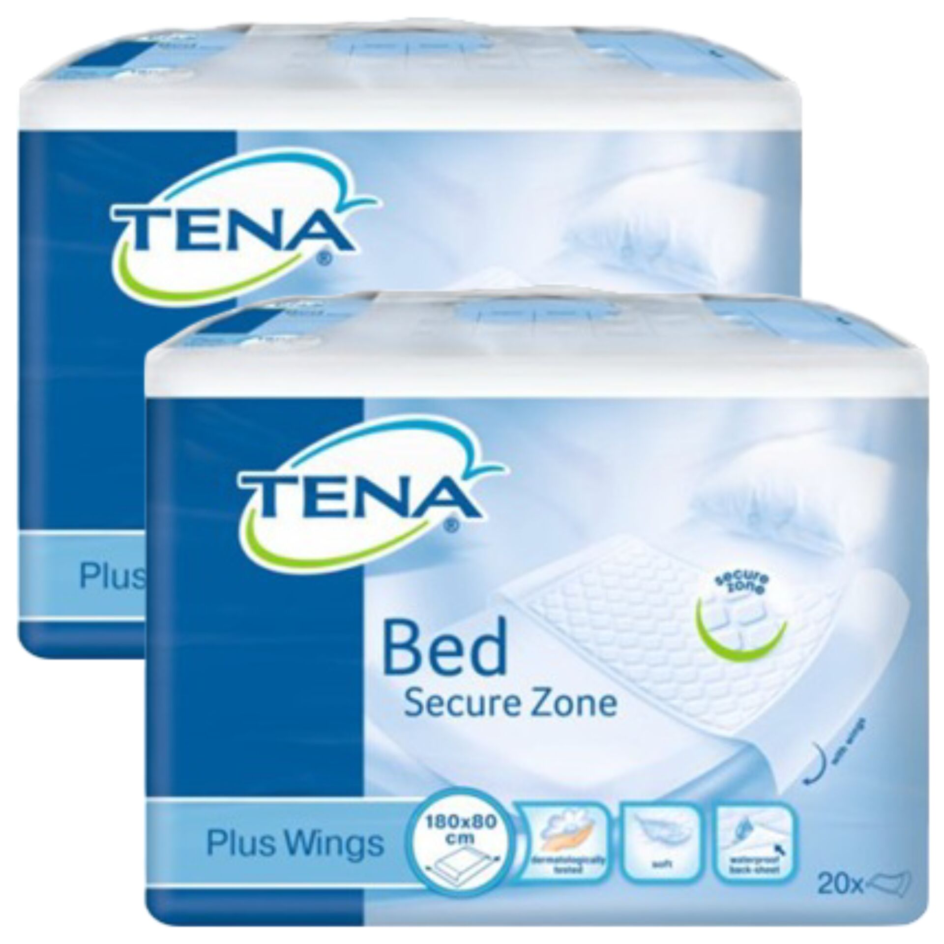 E-shop Tena Bed Secure Zone Plus Wings s krídlami 80x180cm (2x20ks)