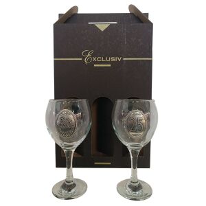 25.Születésnapra borospohár szett