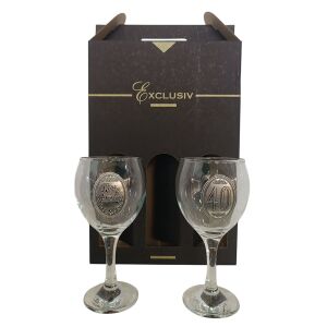 40.Születésnapra borospohár szett