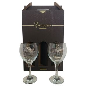 40.Házassági évfordulóra borospohár szett, rubinlakodalomra