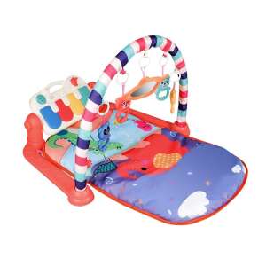 Játszószőnyeg játékhíddal és zongorával - Állatok #narancs 41829600 "játszószőnyeg"  Bébitornázó és játszószőnyeg