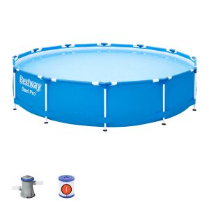 Bestway Steel Pro 366x76cm fémvázas medence szűrővel és pumpával - Bestway