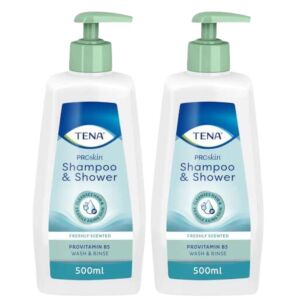 Tena ProSkin Shampoo and Body Wash 2x500ml 130137516