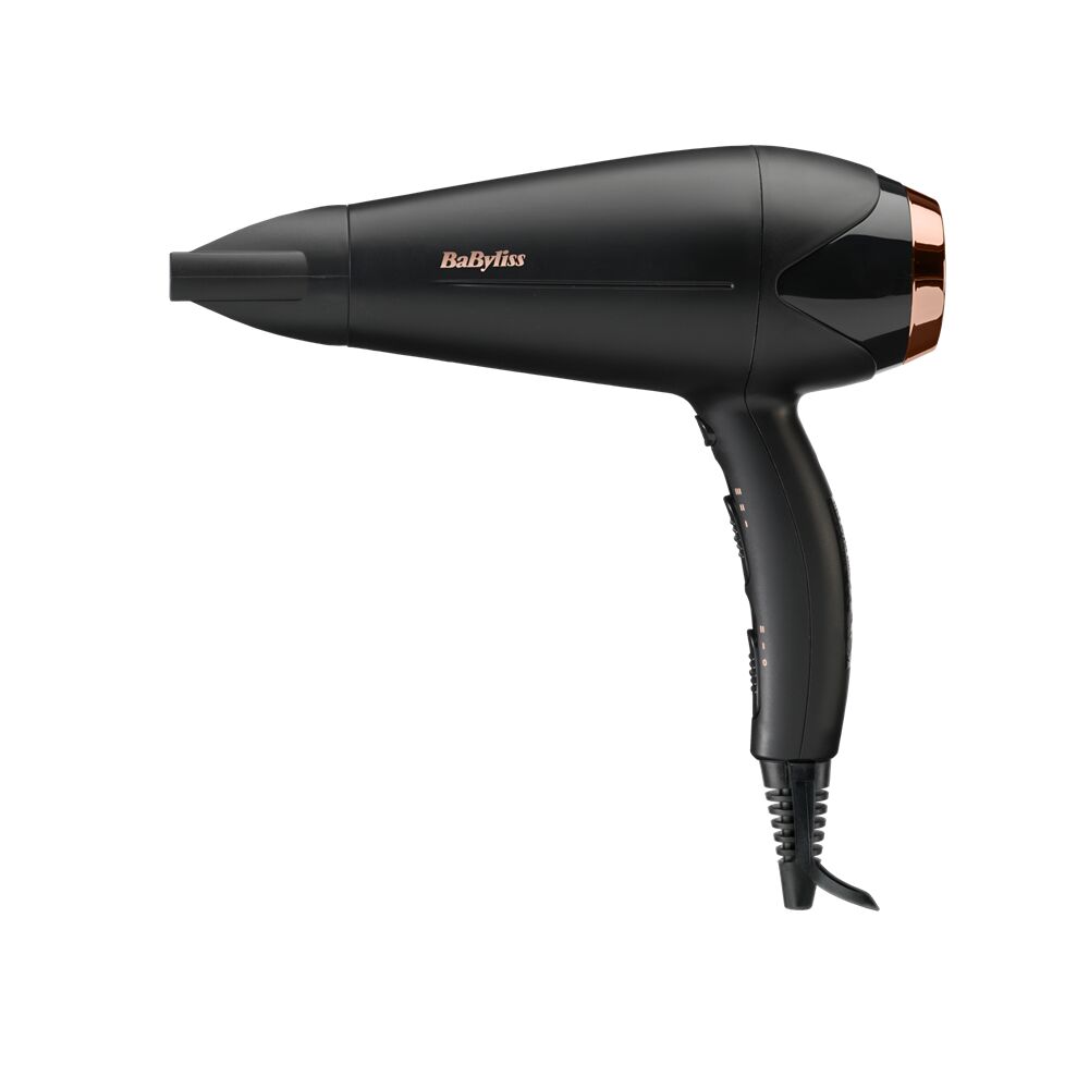 Babyliss d570de turbo shine hajszárító 2200w, fekete-rose gold D570DE