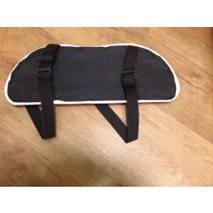 Fehér műbőr fejtámla kartámasz pántokkal masszázsasztalokhoz - Rehabilitációs segédeszköz