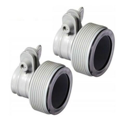 INTEX Dutch Adapter, für 32mm Beckenanschluss, mit Klemmmutter (29061), 2 Stück/Paket