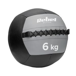 Rebel Active RBA-3107-6 - rehabilitációs medicinlabda, 6 kg, fekete/szürke 135884272 - Medicinlabda