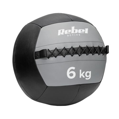 Rebel Active RBA-3107-6 - rehabilitációs medicinlabda, 6 kg, fekete/szürke 135884272