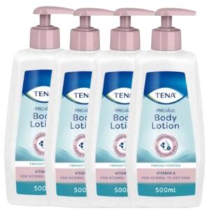Tena ProSkin Testápoló 4x500ml száraz és érzékeny bőrre - Bőrápolás