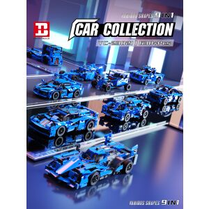 638 darabos építőkészlet - akár 9 távirányítós jármű