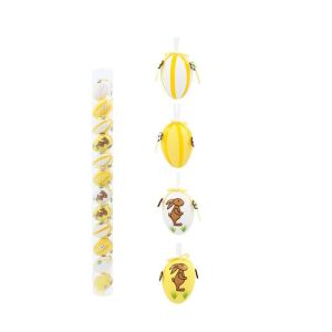 Húsvéti dekorációs tojások 12 darab - sárga, fehér 130147183 - Ramiz