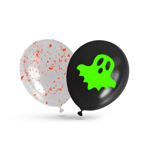 Világító Halloween szellem lufik