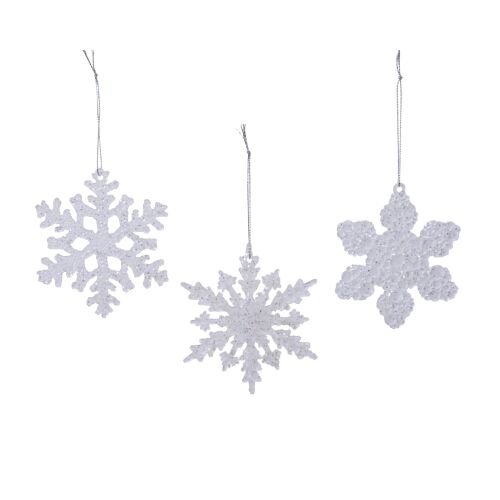 Decoratiune fulg, plastic, 10 cm 130149570