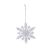 Decoratiune fulg, plastic, 10 cm 130149570