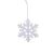 Decoratiune fulg, plastic, 10 cm 130149570