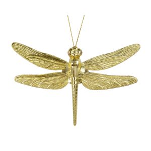 Decoratiune cu agatatoare libelula, auriu, 13.5x10 cm 130153077