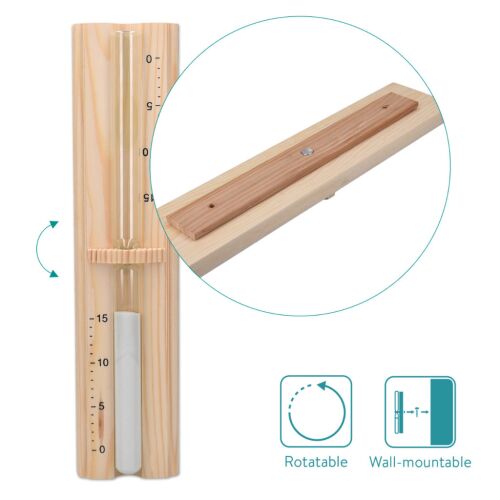 Clepsidra Sauna Navaris, 29.5x7.5x4 cm, Lemn Pin, Rezistenta Caldura, 47800.02 135952022