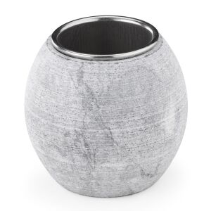 Bol aromaterapie sauna Navaris, din piatra steatit, 5x5x5 cm, gri, 61164.01 136283023 - Accesoriu pentru saună