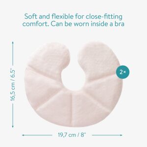 Zestaw 2 żelowych poduszek do karmienia Navaris, 19,7 x 16,5 cm, do stosowania na ciepło i zimno, różowy, 52153.04