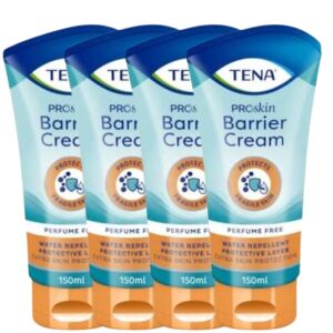 Tena ProSkin Barrier Cream 4x150ml, vodootporna zaštitna krema za osjetljivu kožu - Losion za tijelo