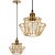 Deckenlampe APP942-1CP Set Gold 36cm 130160106