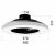 Lampe mit Ventilator APP1552-C BLACK 130161246