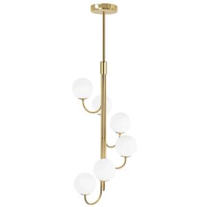 LAMPA SUFITOWA WISZĄCA Gold APP1585-6CP 130161066 - Lampa łazienkowa