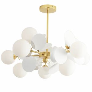 LAMPA SUFITOWA WISZĄCA ZŁOTA APP1565-12 130161435 - Lampa łazienkowa