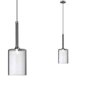 Lampa Sufitowa Wisząca Szklany Klosz APP1702-1CP GREY B 130161702 - Lampy i oświetlenie