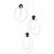 LED lámpa G022-3CPR Black 130161828