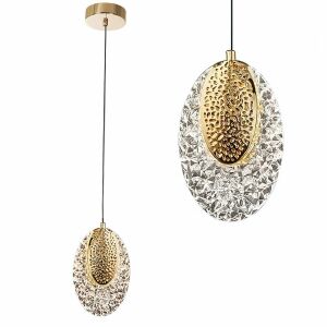 Kristall-Hängelampe LED G088-1CP Złota 130161966 - Lampe für das Badezimmer