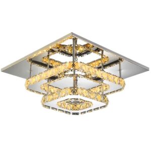 Deckenlampe Kristall LED 24W quadrat APP410-C 130162355 - Lampe für das Badezimmer