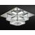 Deckenlampe Kristall LED 24W quadrat APP410-C 130162355