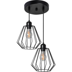 Stropná lampa závesná dvojitá kovová podkrovie 392196 130162574 - Lampy&osvetlenie