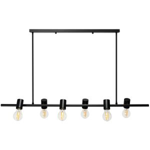 Kovové stropné svietidlo Industrial APP480-6CP Black 130162870 - Kúpeľňové svietidlo