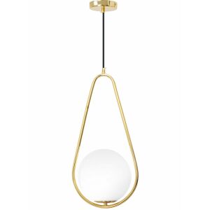 Lampa Sufitowa Wisząca Szklana Kula APP472-1CP Biała 130163042 - Lampy i oświetlenie