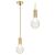 Deckenlampe Retro Gold APP649-1CP 130163230