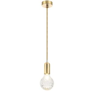 Lampă de tavan suspendată unică retro aurie APP649-1CP 130163230 - Lampă de baie